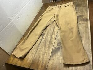 Milwaukee Tools Men’s Flex Khaki Canvas Heavy Duty Work Pants Size 36x32